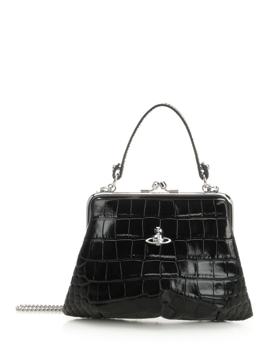 Granny Frame Purse Handbags Black