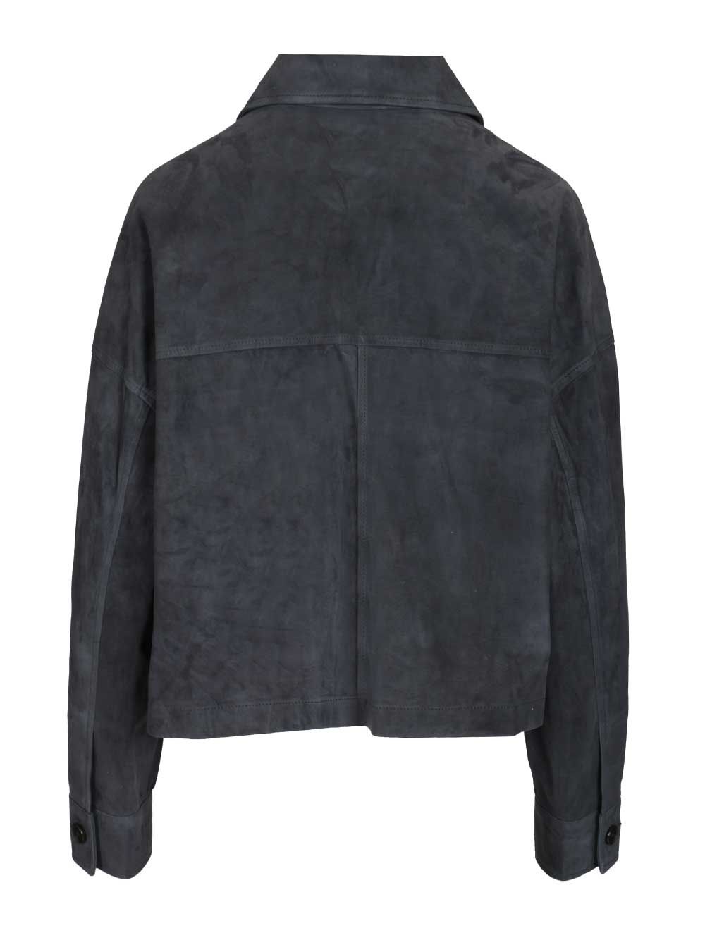 Arma Miri Lamb Suede Jackets - Blue | 27bc2d0947c2b559376b29a42c0609119d3dd120