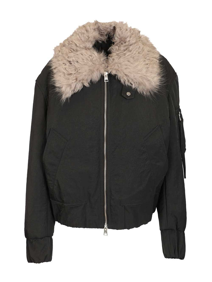 Ami Padded Bomber Jacket Jackets - White | 553992010d775da6fe9f0b0f2608ffd90895a050