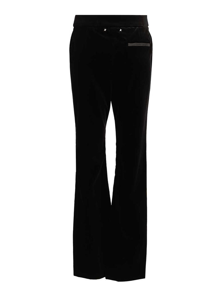 Golden Goose Deluxe Brand Slim Flared Trousers - Black | 8fbeb0f27125cf9421a089525699044f5c32bcbb