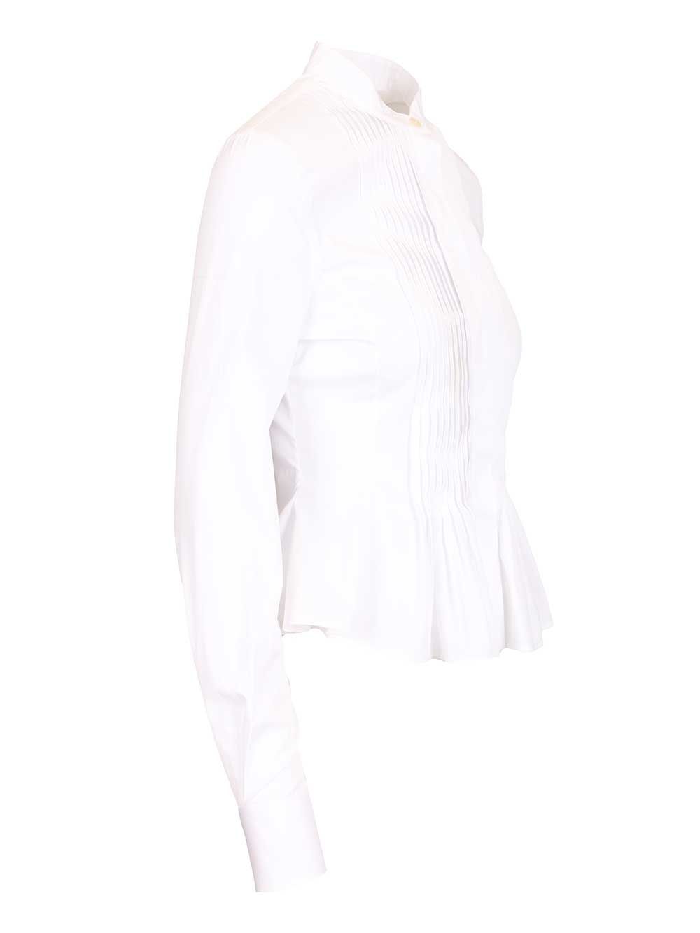 Mcqueen Dbl Layer Crop Shirt Shirts - White | d96e35ce1f1d4656854fbea9aaa098be9ec3285e