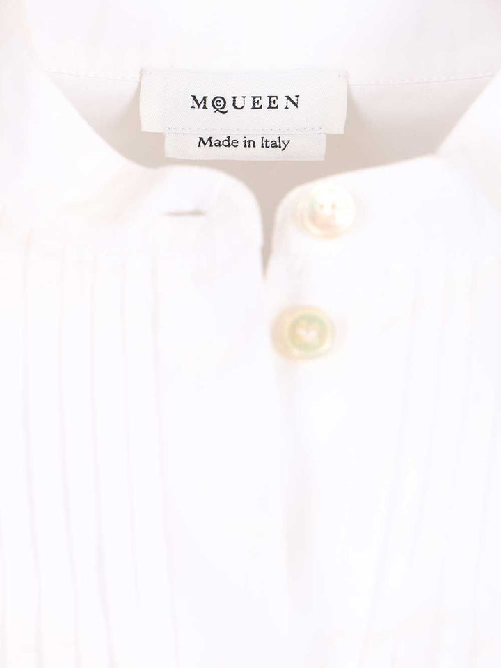 Mcqueen Dbl Layer Crop Shirt Shirts - White | 2b9275337761afab8d8556095c4fe6265c5c8a7a