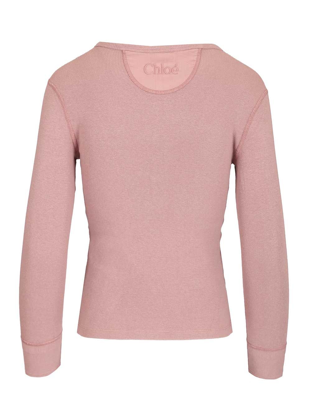Chloe' Cotton Henley Shirt Sweatshirts - Rose | c9bebd6447a3f8da233264479e47e9c70e42c2c2