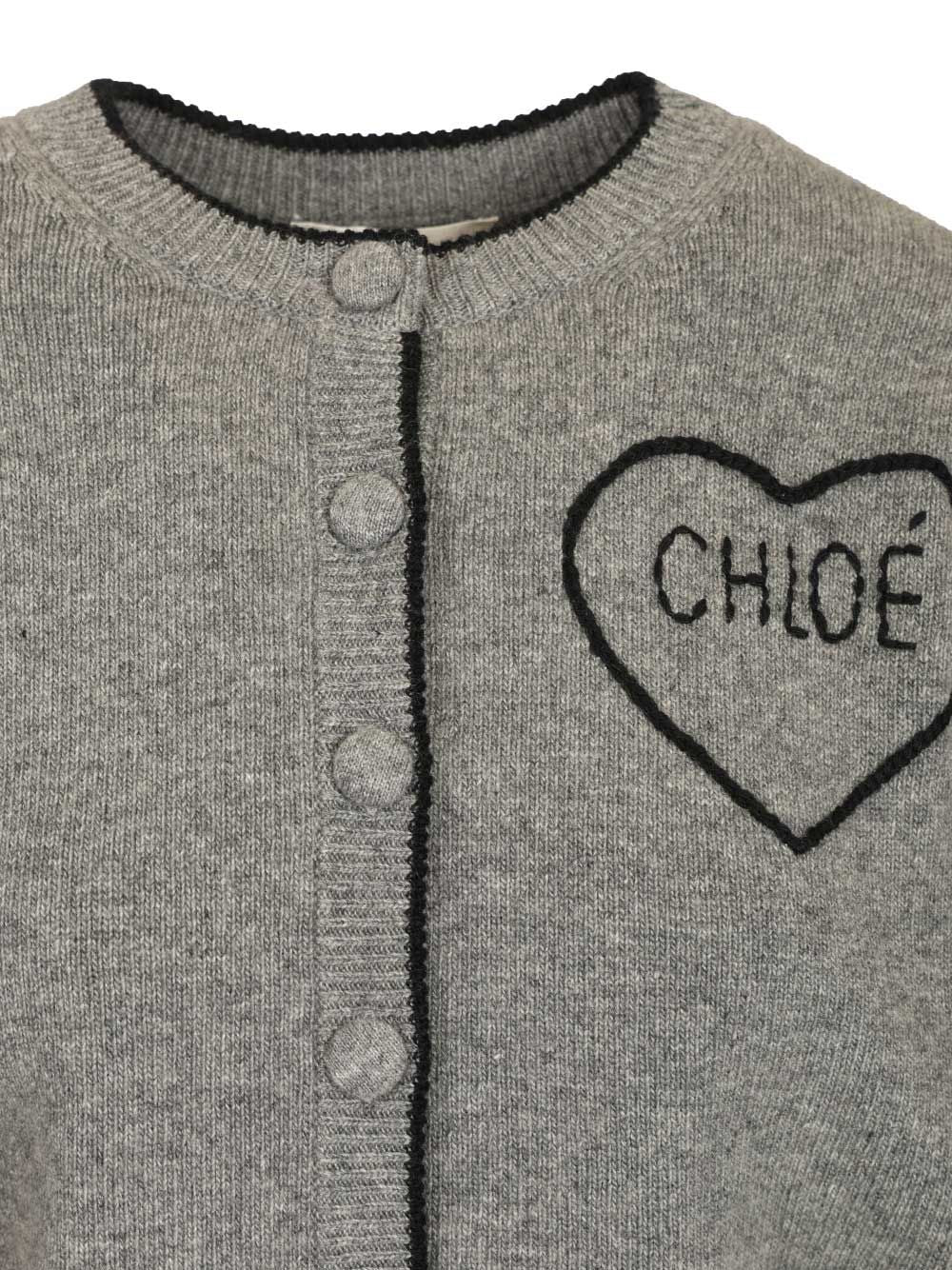 Chloe' Cashmere Blend Cardigan Knitwear - Grey | 5fd8676ff4a23c14a672d6cc61e267348ff8e1b2