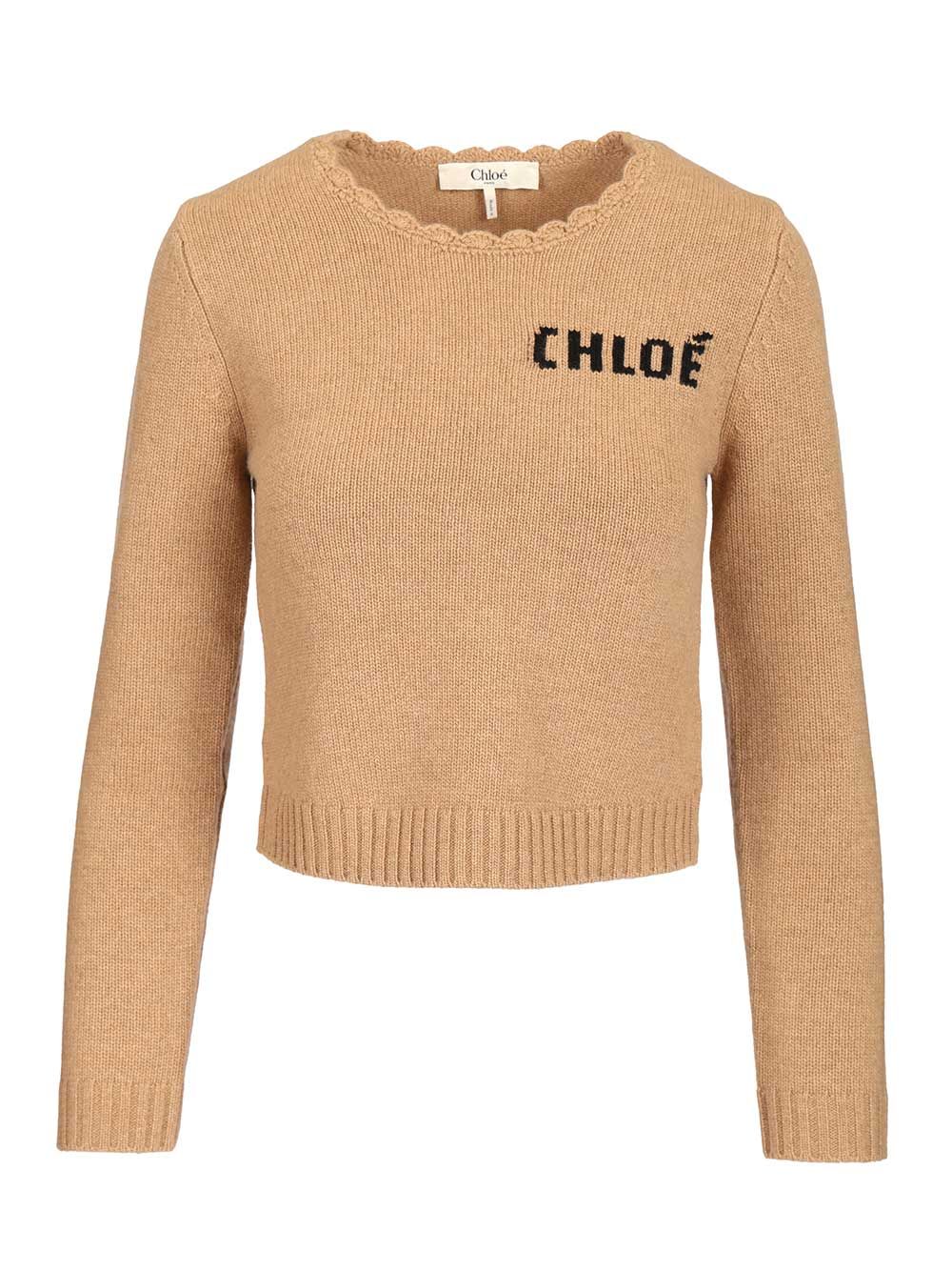 Chloe' Wool Blend Sweater Knitwear - Beige | 3af82e18a7c3cf61defd5b9d1ea3a131e3975fe2
