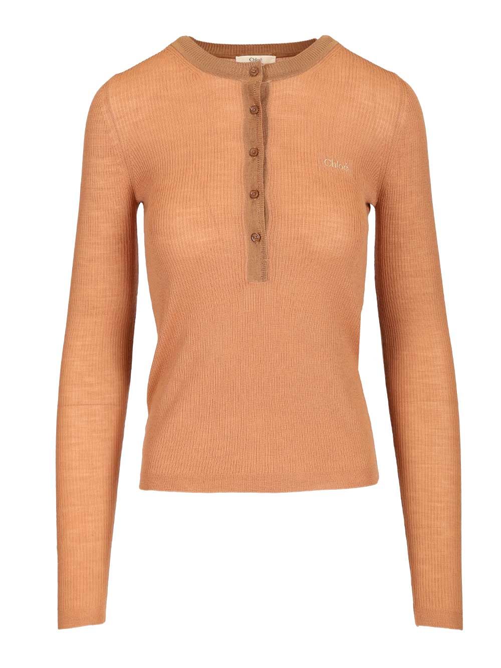 Chloe' L/S T-Shirt - Brown | bc77403d01305ba67eb01167d9d235bfa99f8eff