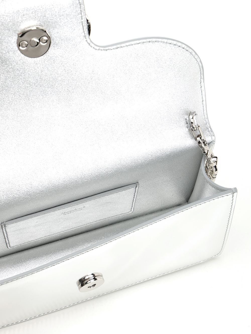 Ferragamo Double Gancini Chain Mini Bag Shoulder Bags - Silver | 0dca761b40032516c654c2b084a6639642567621