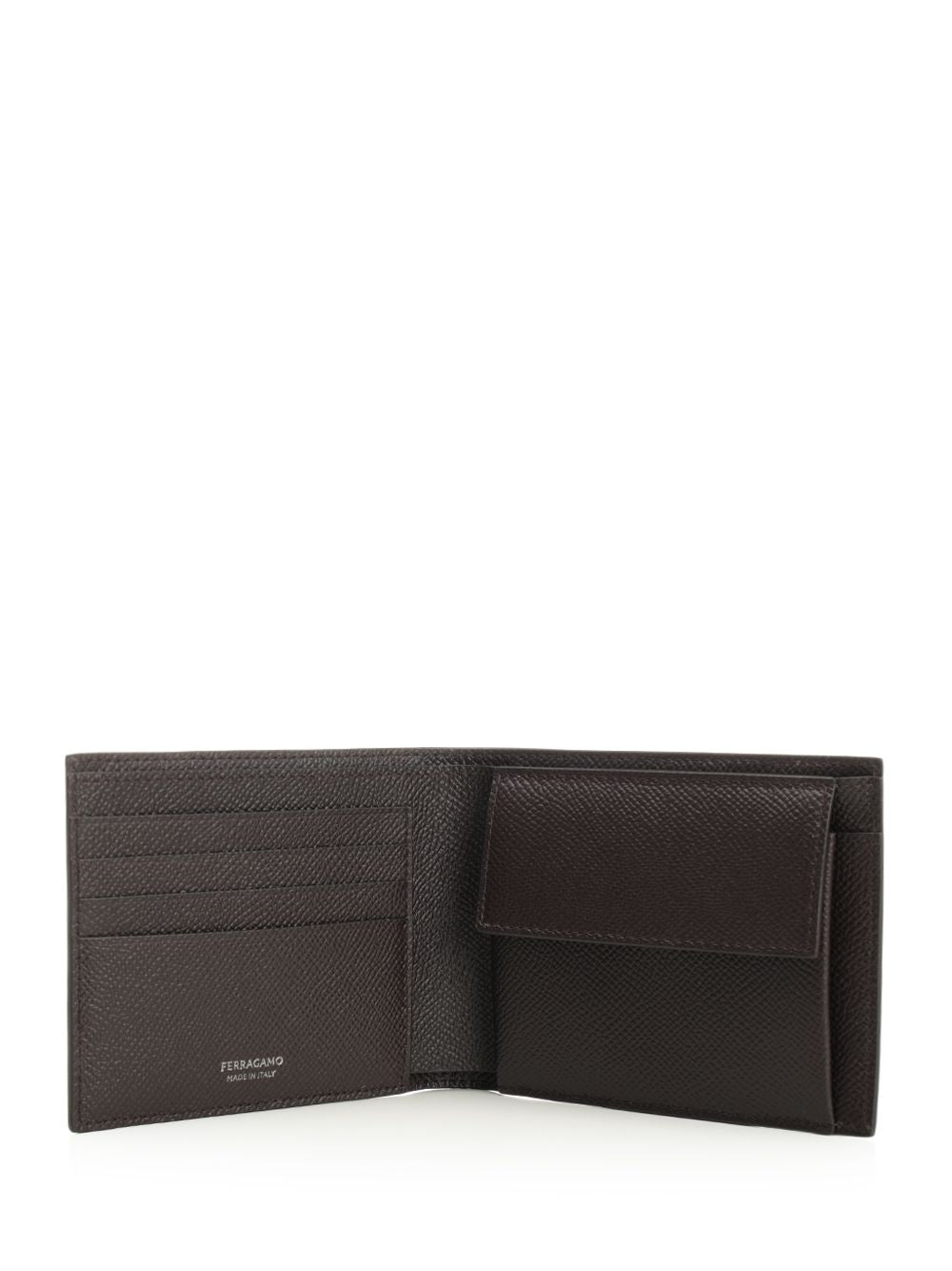 Ferragamo Leather Wallet Micro Gancio Wallets - Brown | ac20d5ab44ec5b76b1d3dd904aaa9a5a17ad74b5