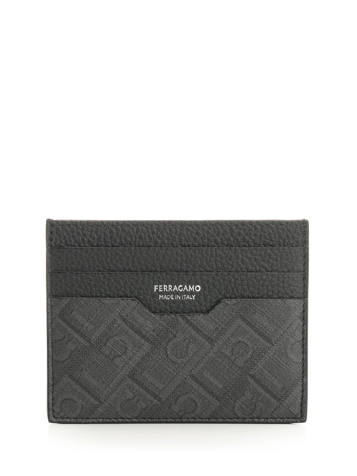 Ferragamo Leather Wallet Monogram Wallets - Grey | ae5a71a82b8447c6600bf5c243b960966e909481
