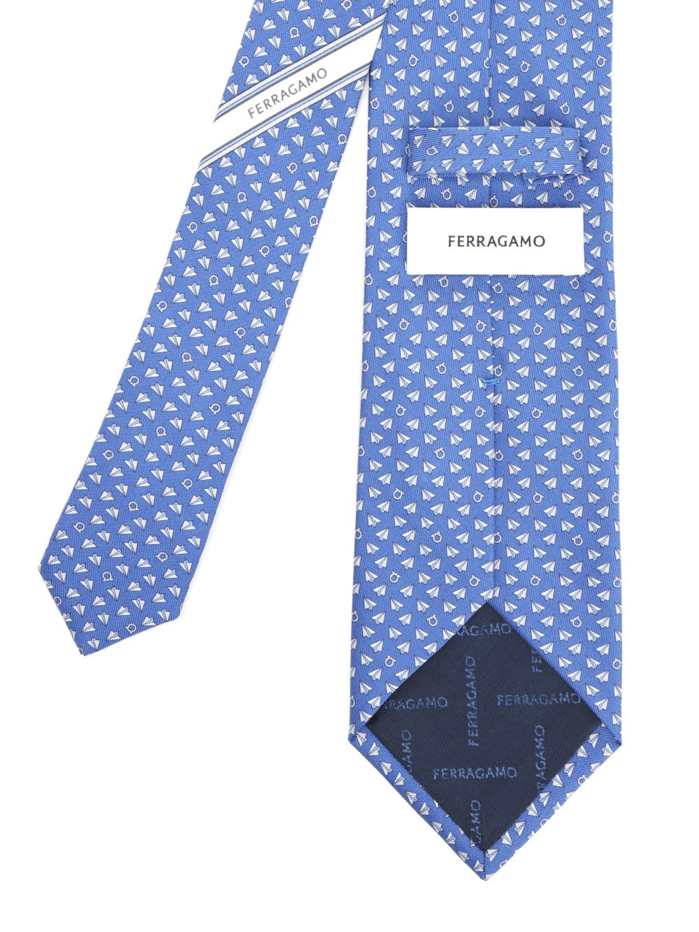 Ferragamo Silk Tie Scarves And Foulards - Light blue | 238aea8c13ed32b671a360adb09334af7b56c410