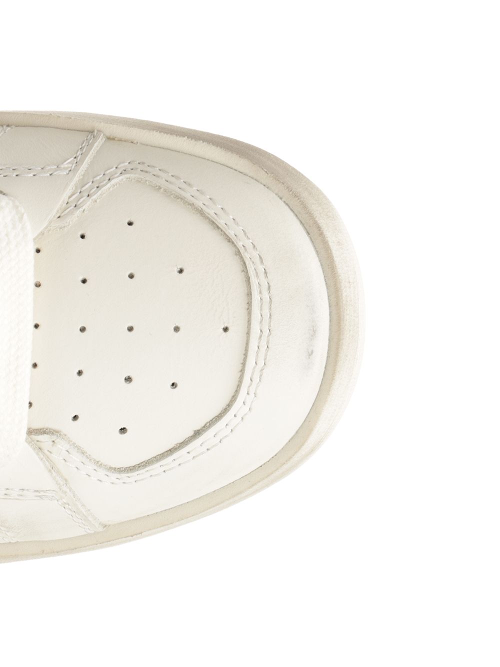 Golden Goose Deluxe Brand Stardan Leather Upper Toe And Tongue Glitter Star And Heel Sneakers - White | a6480048d89eb35b49d9f8e6aa7ed3ded5ae816b