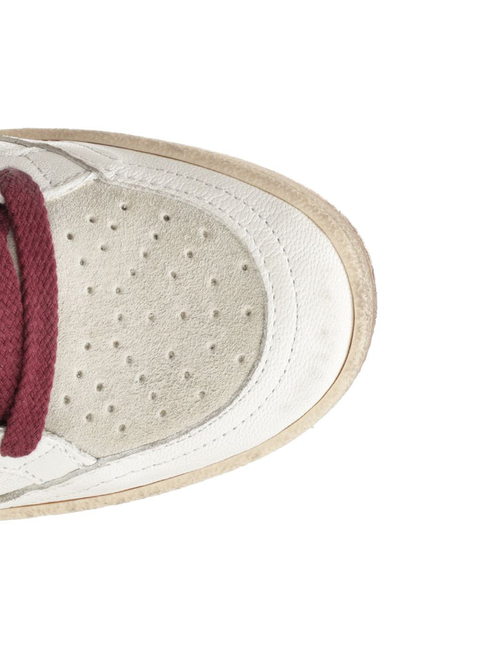 Golden Goose Deluxe Brand Ballstar Nappa Upper Toe And Spur Suede Tongue Horsy Star Glitter Heel Sneakers - White | e67ca818abedce3ade6d12968adb38b95286b6dd