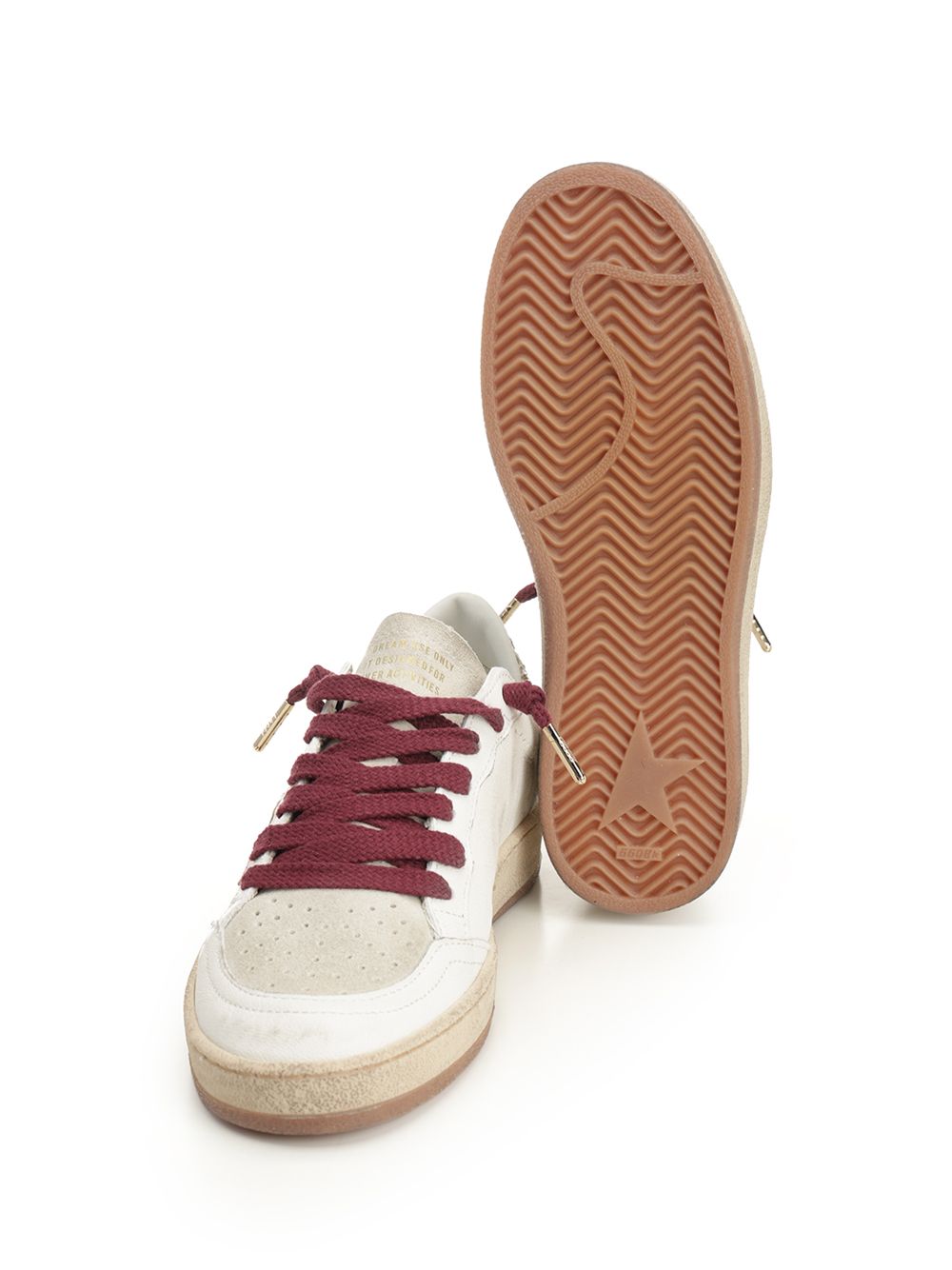 Golden Goose Deluxe Brand Ballstar Nappa Upper Toe And Spur Suede Tongue Horsy Star Glitter Heel Sneakers - White | 2d339a46a19cd9a722e0317b7af1bfa3fcefc5b5