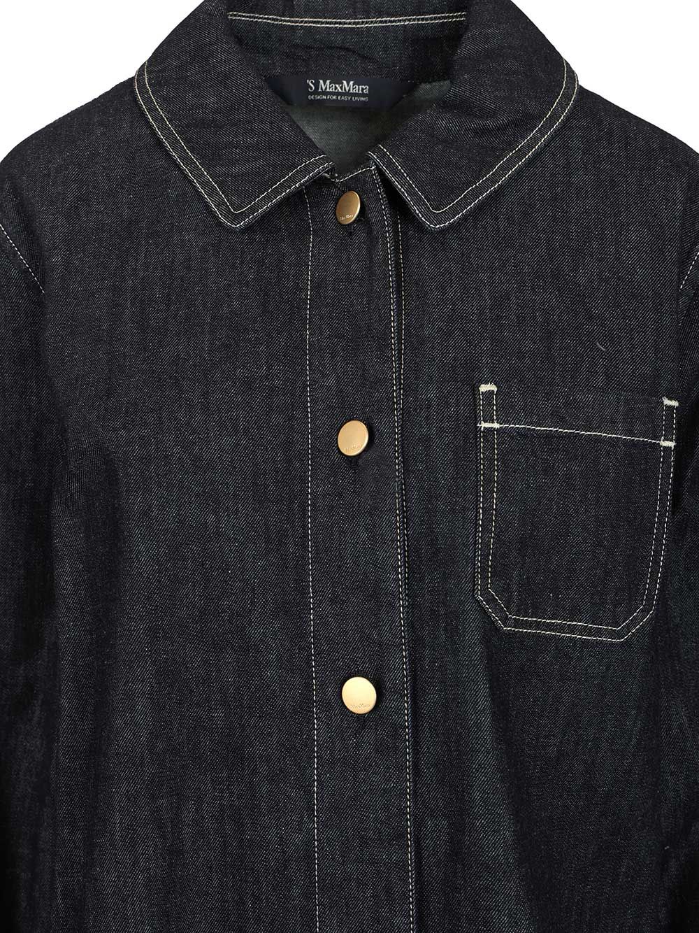 'S Max Mara Denim Shirt Casual - Blue | bc9dd4f5ea1714af4aed4e9eb85633c8305da579