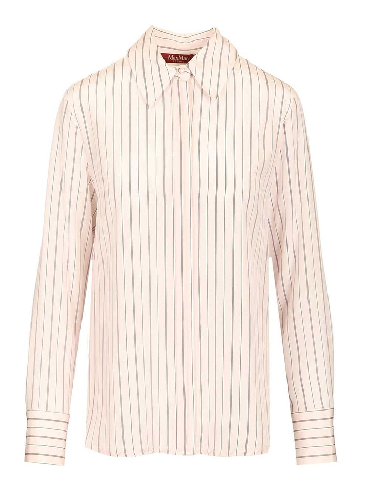 Max Mara Studio Crêpe De Chine Shirt Shirts - Rose | fa4ee2d62cefab10c1644c7a58a6ad4720d9de1a