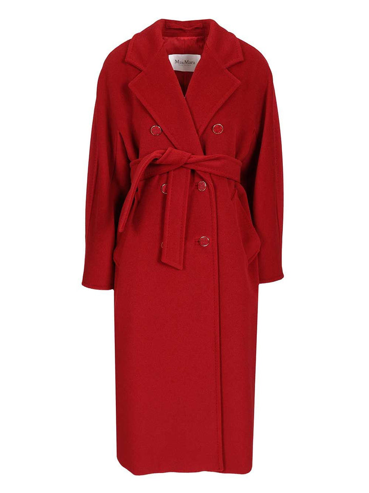 Max Mara Manna Wool Cashmere Double Breasted Coat Coats - Red | c49f12de6cf7c6a65b6f549cca83ec17b44310d5