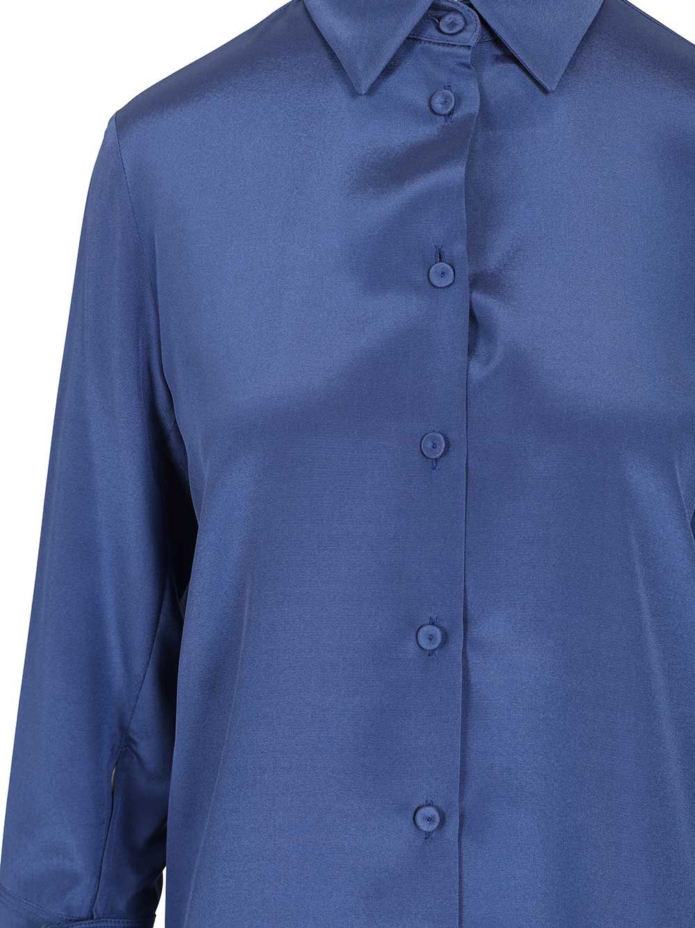 Max Mara Oversized Shirt Voliera Shirts - Blue | f83cccceca34fc2de6871887c95d38e61688b850