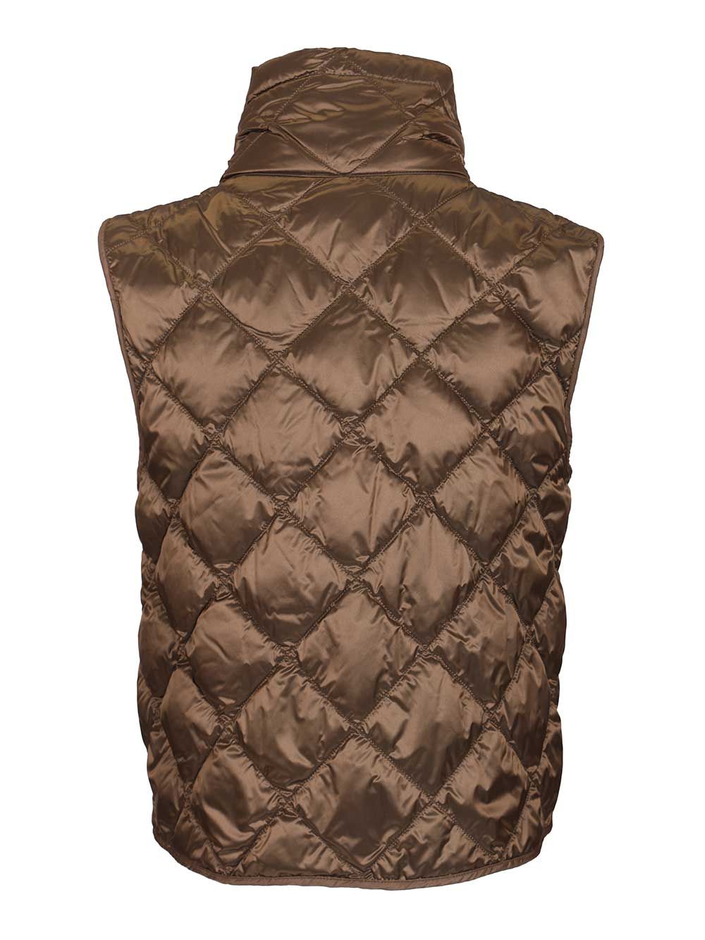 Max Mara The Cube Nylon Canvas Vest Coats - Brown | 5958575c20f07f758b9340d27b03a63b153b83a8