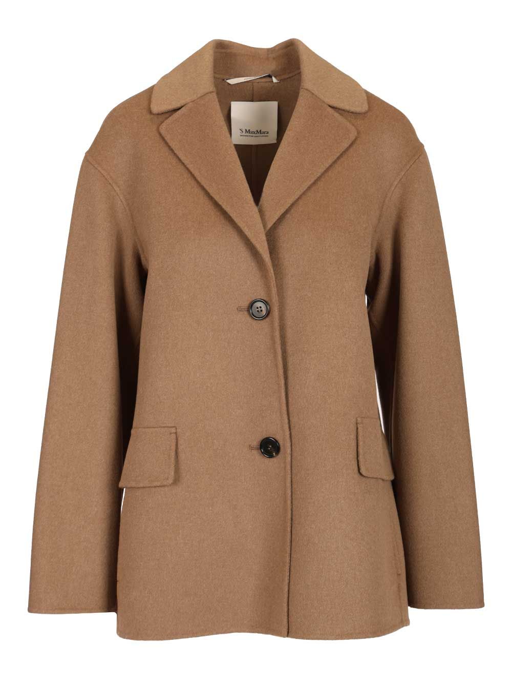 'S Max Mara Elfi Single Breasted Wool Jacket Jackets - Beige | be21439e75f6504bfe7fc76369c34f1d1d3e5ad9