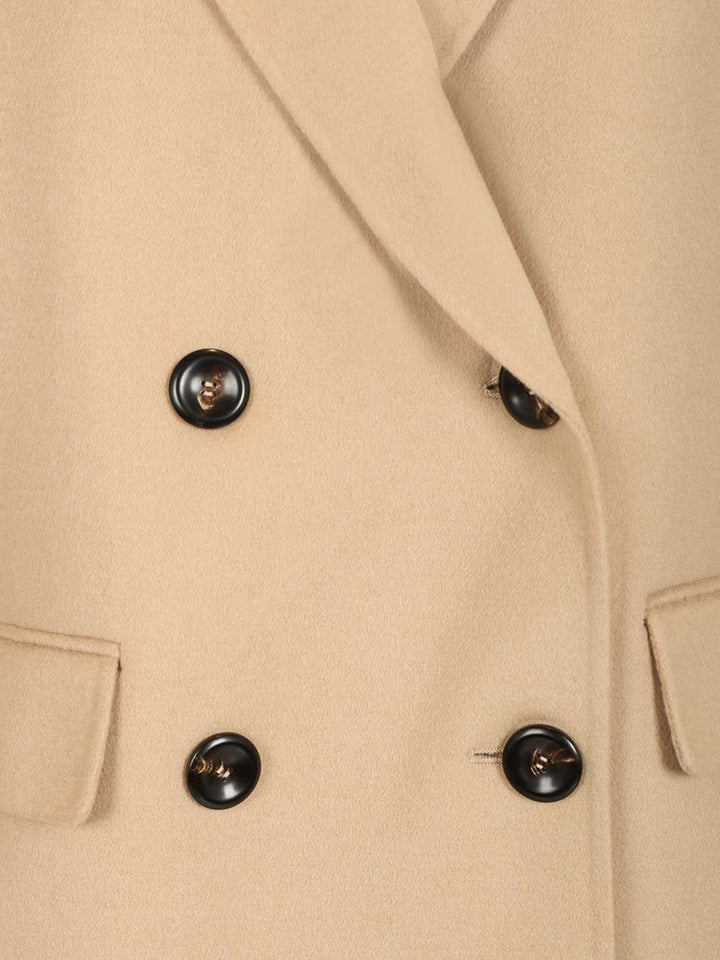 Max Mara Studio Mstomelia Coats - Beige | 1cf1c77f6cefb651218d75764467326d2eafe42b