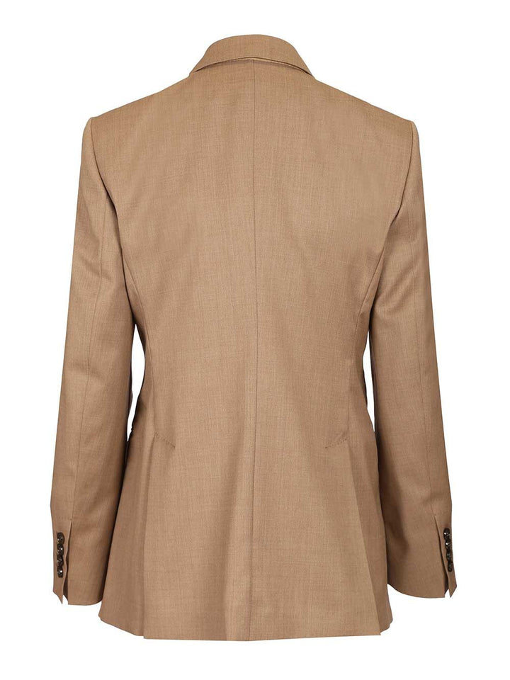 Max Mara Cupola Double Breasted Tailoring Blazer Jackets - Brown | cd27cafd02de209e1bc07c97cdd7d7d9b63c8e9f