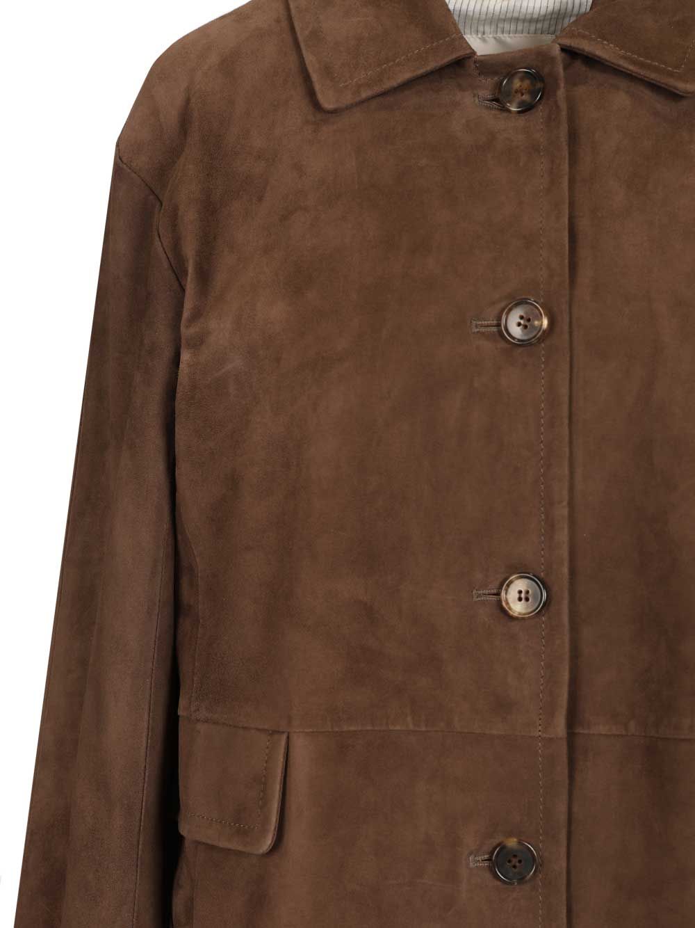 'S Max Mara Suede Jacket Jackets - Brown | 4f3cbdb86307a09ac547fbd95035570cf3db3b7d