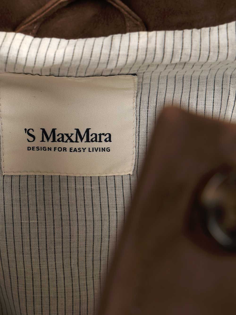 'S Max Mara Suede Jacket Jackets - Brown | 60ef99be2e36856621659c050c6bacd0b5b5152a
