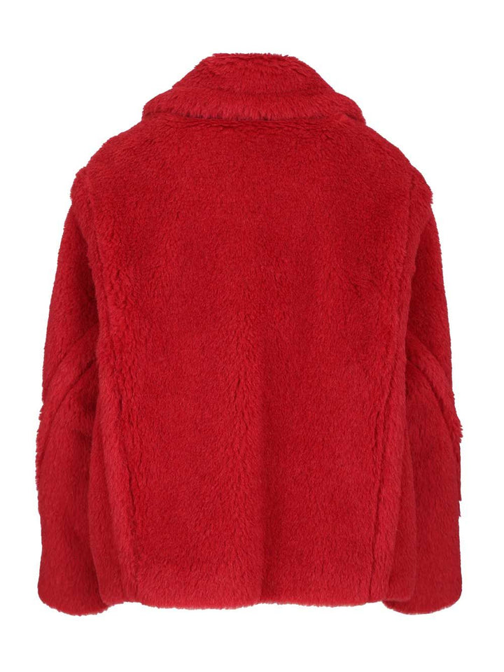 Max Mara Alpaca And Wool Teddy Crop Coat Coats - Red | c704ec6b7215e0d992e4fac5c2b848cf127210e3