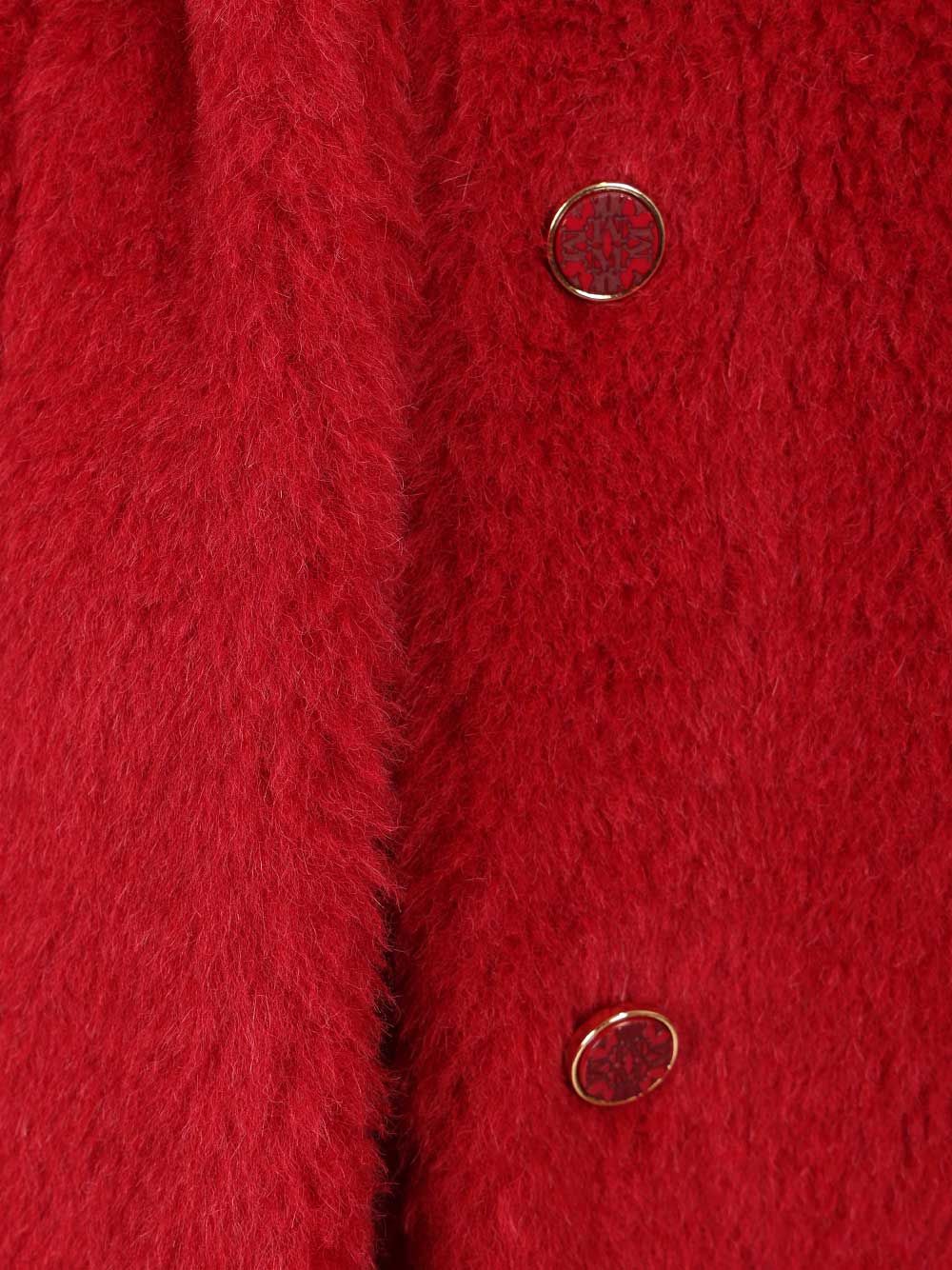 Max Mara Alpaca And Wool Teddy Crop Coat Coats - Red | 19ea1d2d8421eb59c4a619747e34719e9d08f537
