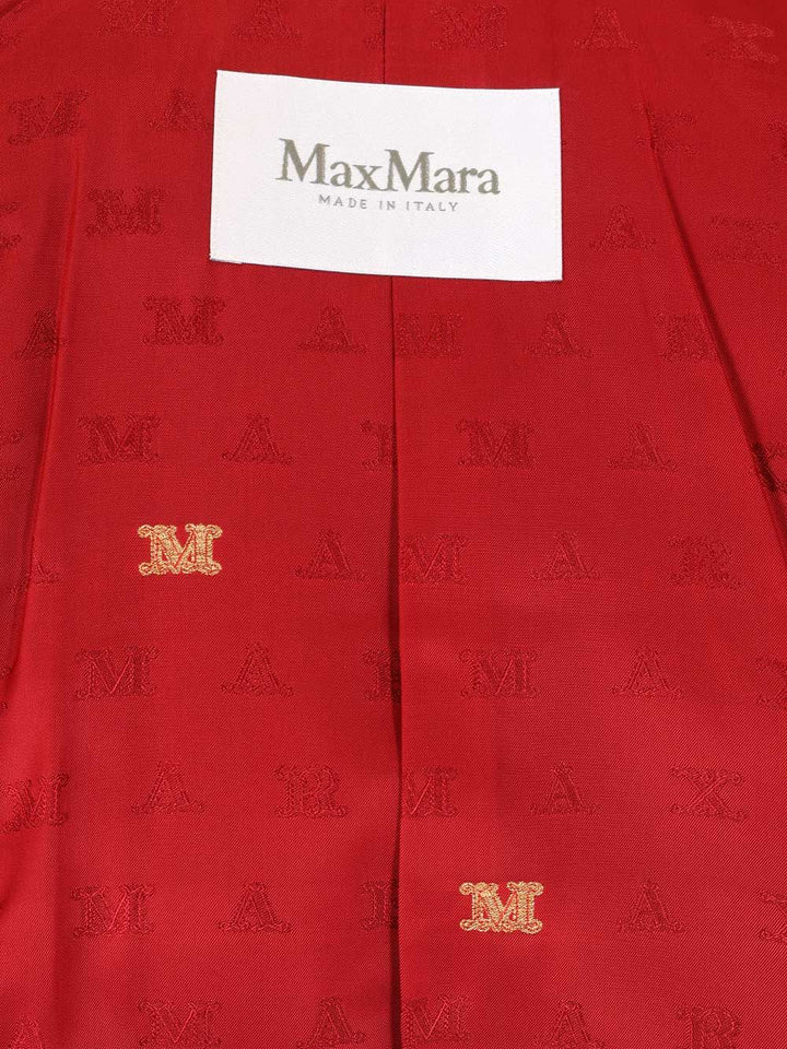 Max Mara Alpaca And Wool Teddy Crop Coat Coats - Red | 3b6a4efef590f45108e0baa7e78ff99ae86510aa