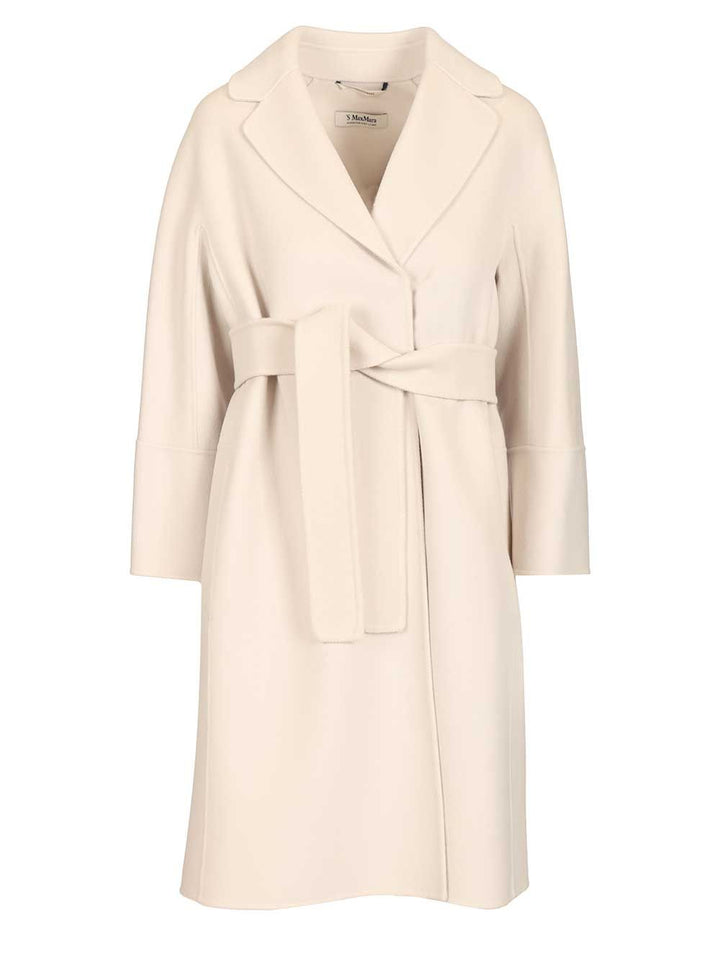 'S Max Mara Short Wool Coat Coats - White | d05fa76ae08f5884d93dcaa052b4d9f53fd9c718