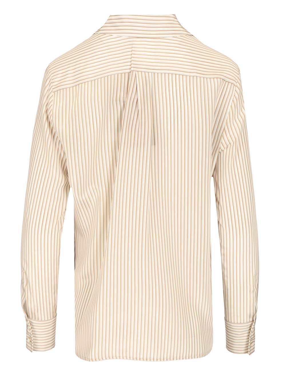 Max Mara Studio Crêpe De Chine Shirt Shirts - Beige | 258fe7b889d1b4975631e7ffe674cfc416f3d7fc
