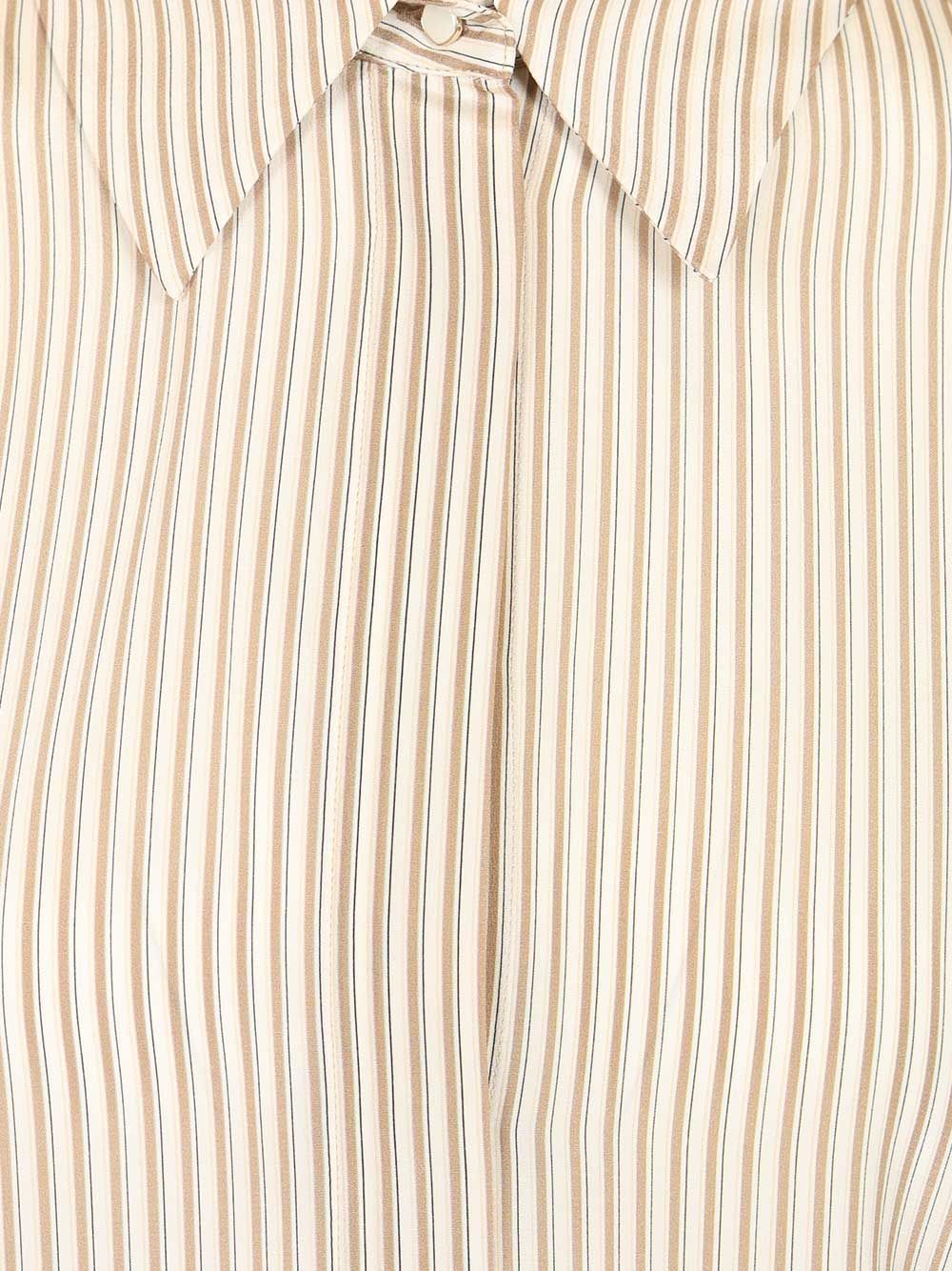 Max Mara Studio Crêpe De Chine Shirt Shirts - Beige | 75131cab45a451205fe1770d7483e4c00cc17418