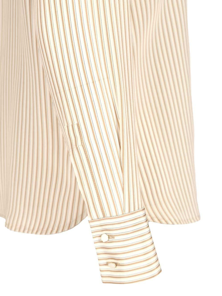 Max Mara Studio Crêpe De Chine Shirt Shirts - Beige | 6feb7a1631f50e2a7e97e14771870d86dd49ef1f