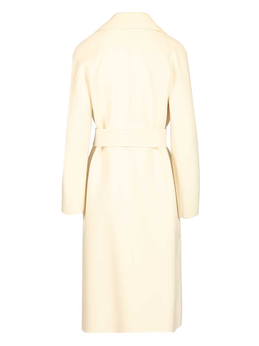 Max Mara Studio Dressing Gown Coat Coats - White | 3d6995bc245627d0433152b5af830259992f8456