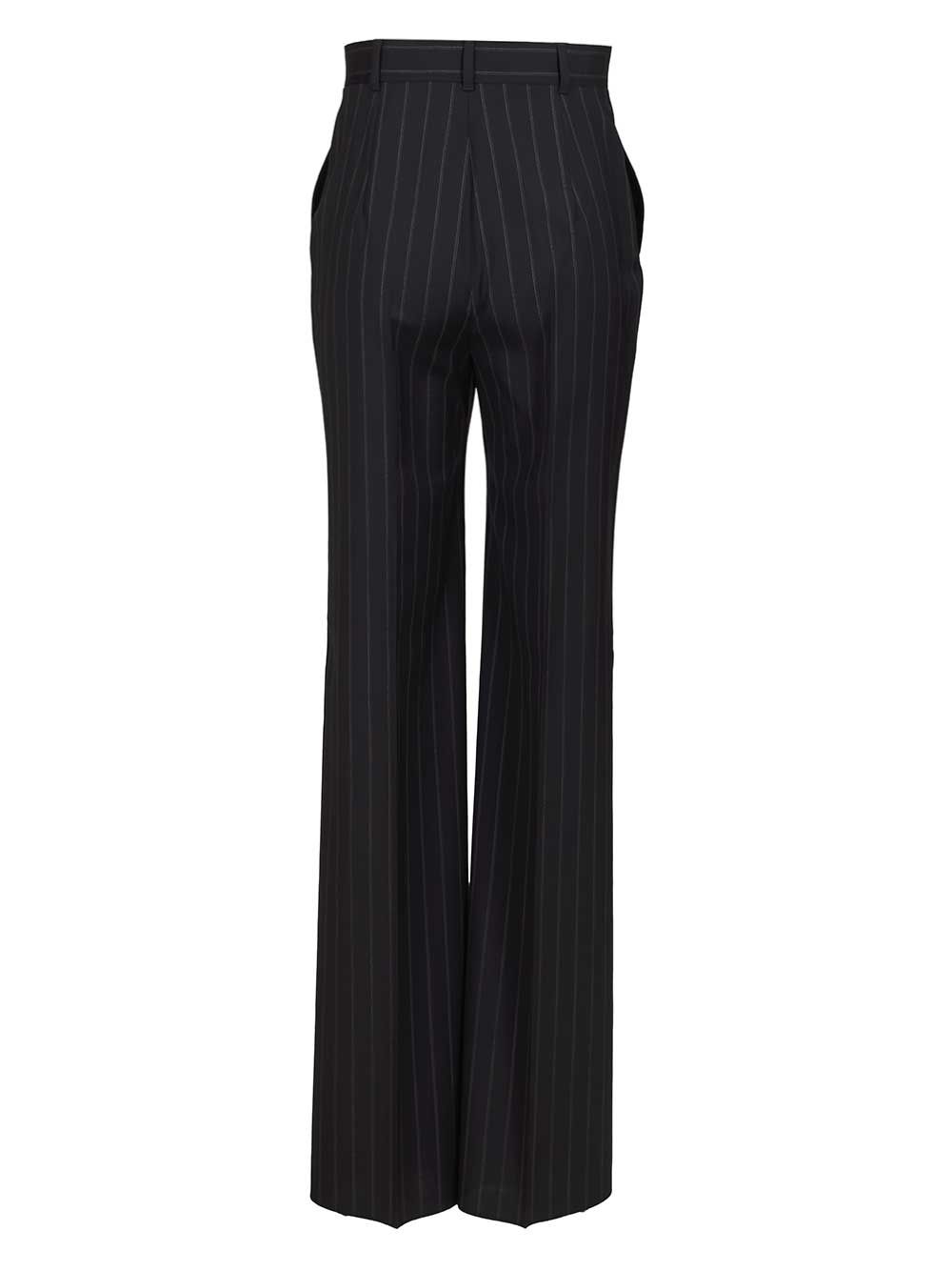 Max Mara Studio Mstenfasi Wool Straight Pants Trousers - Blue | b0ce0161bfd6d40e1e7f67caf1f5b3d471795161