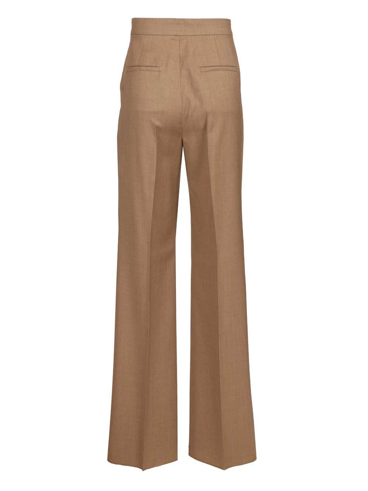 Max Mara Wool Twill Trousers - Brown | b59716523feaada43230f9204ee327a515ee5c84