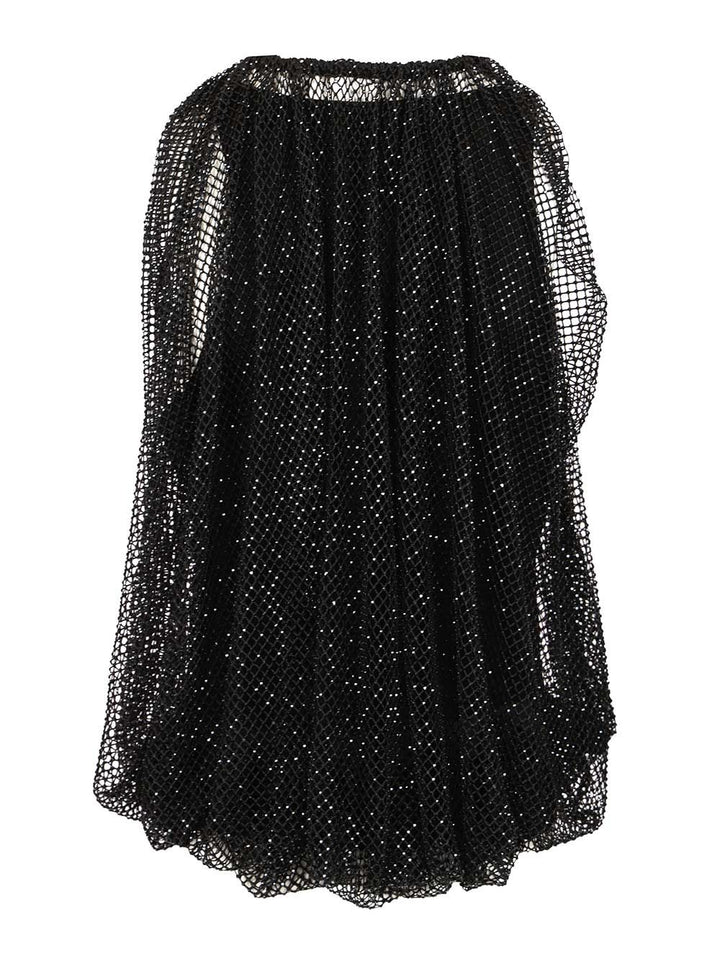 Sportmax Mesh Top With Crystals Tops - Black | efdda536f83f6a76e001008228b9598611fdce4b