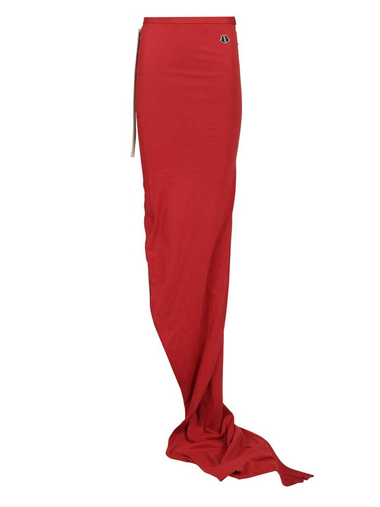 Moncler X Rick Owens Adjustable Skirt Skirts Red