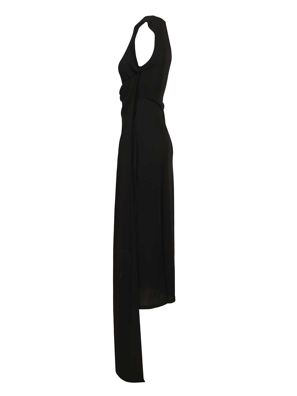 Ami Sleeveless Maxi Lavalliere Dress Dresses - Black | 38457089583bfcec0d397c85c7c15e5b0d7f745e