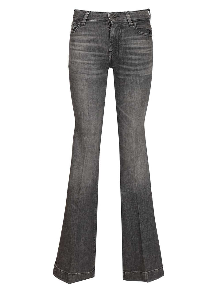 7 For All Mankind Dojo Rocker With 7 Studded Jeans - Black | 88a7bca521815499c751d934cdc49de0d1da1e76