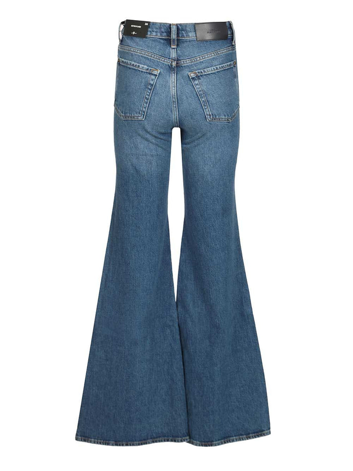 7 For All Mankind Retro Flare Jeans - Blue | 6cfdfae691049b06f666b4463501569b48bbd1fc