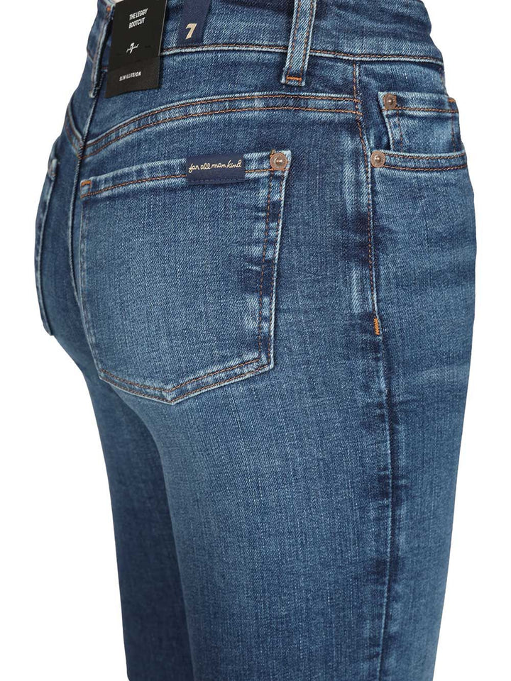 7 For All Mankind The Leggy Bootcut Moonwater Jeans - Blue | 22601ba8143f50696116cc881fb2a7891ea5d3cf