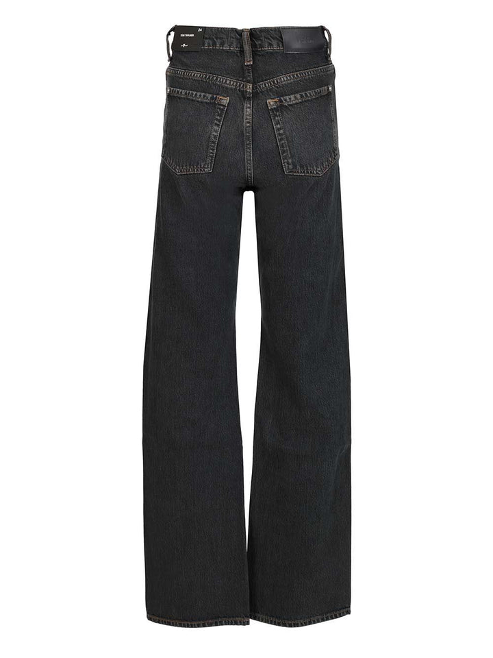 7 For All Mankind Tess Trouser Stormwave Jeans - Blue | 6203794bccd22d389370cec506121c6efcaa490b