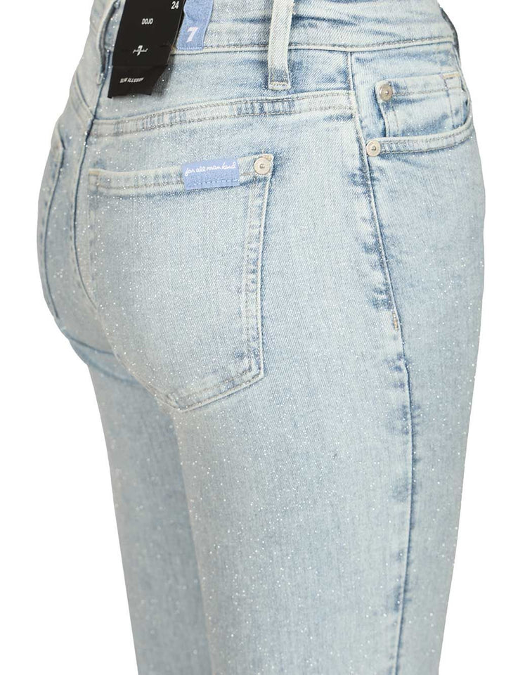 7 For All Mankind Dojo Sparkling Jeans - Light blue | a8c7eefc14f3a039b3c0e800d50c8b9afbde7a00