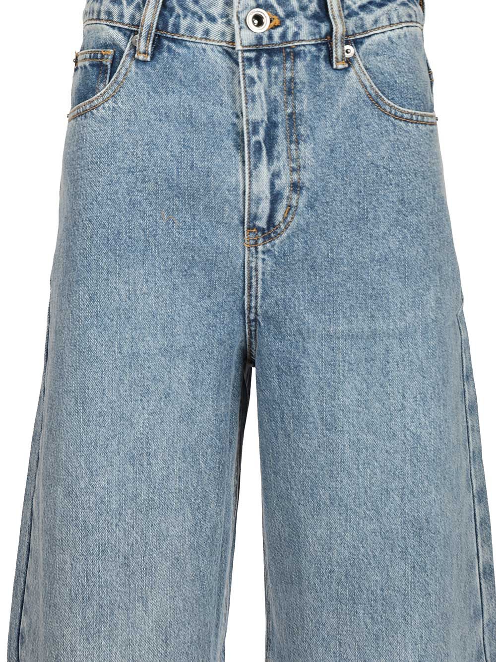 Self-Portrait Barrel Jeans - Light blue | 04dbb7202d74ff94bf07735d58d8ceb07051b675