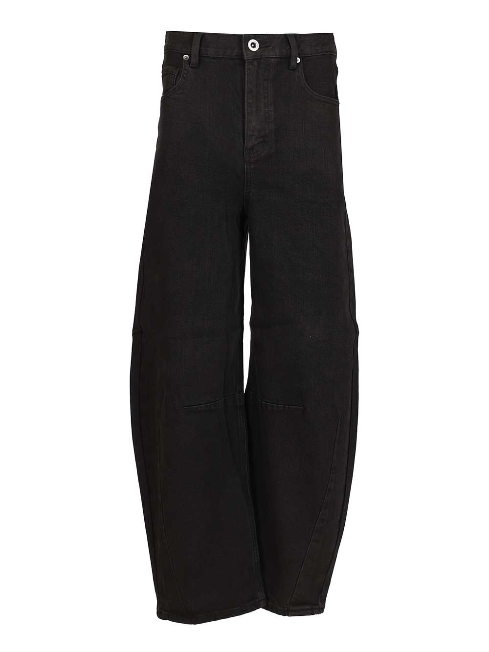 Self-Portrait Barrel Jeans - Black | 4b8fb93a68a5ec1685ff2f8ff0ae45b1cc968d21