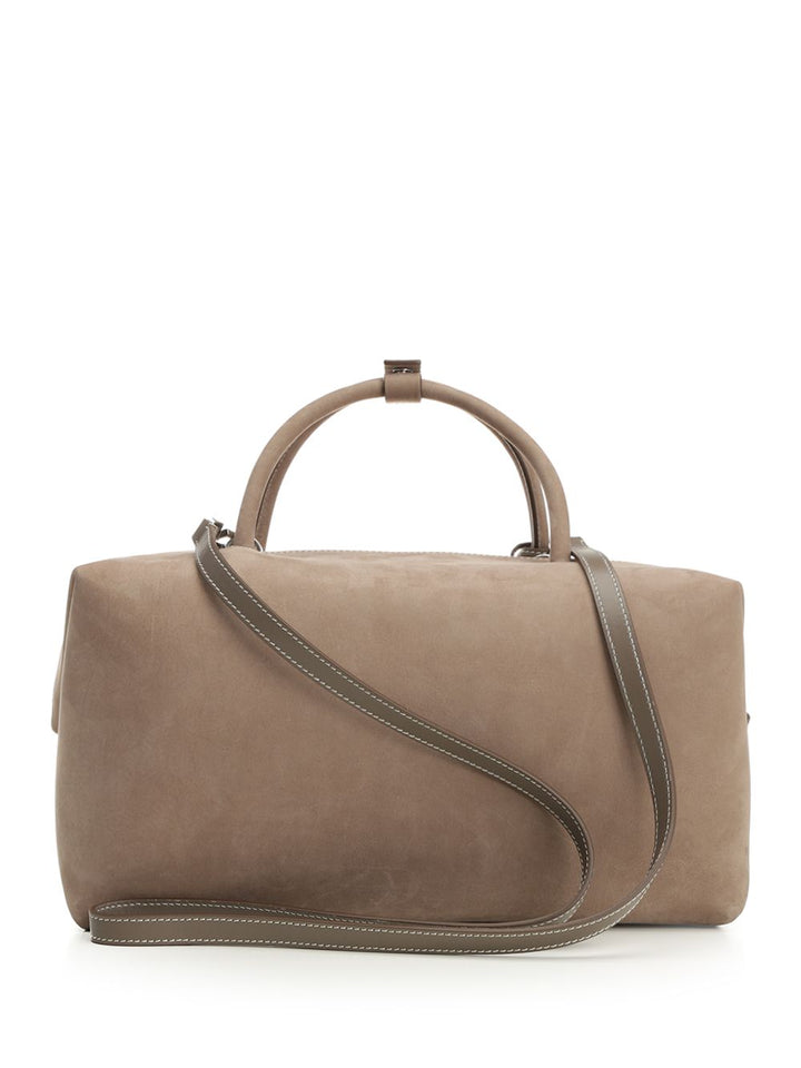 Max Mara Hold All Suede Bauletto Handbags - Beige | 1b73f69126e4405e2fc08aef3479ef2e4f14b6ca