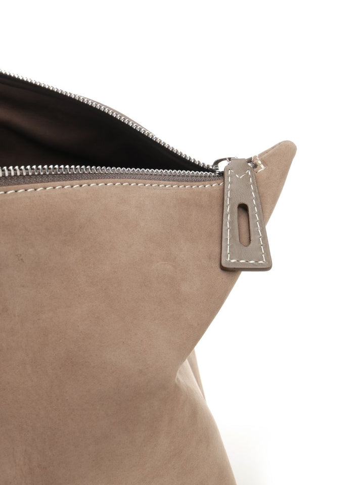 Max Mara Hold All Suede Bauletto Handbags - Beige | 5a72d717811f2e1c9cb5a010f9bfef0b8c2a72bb
