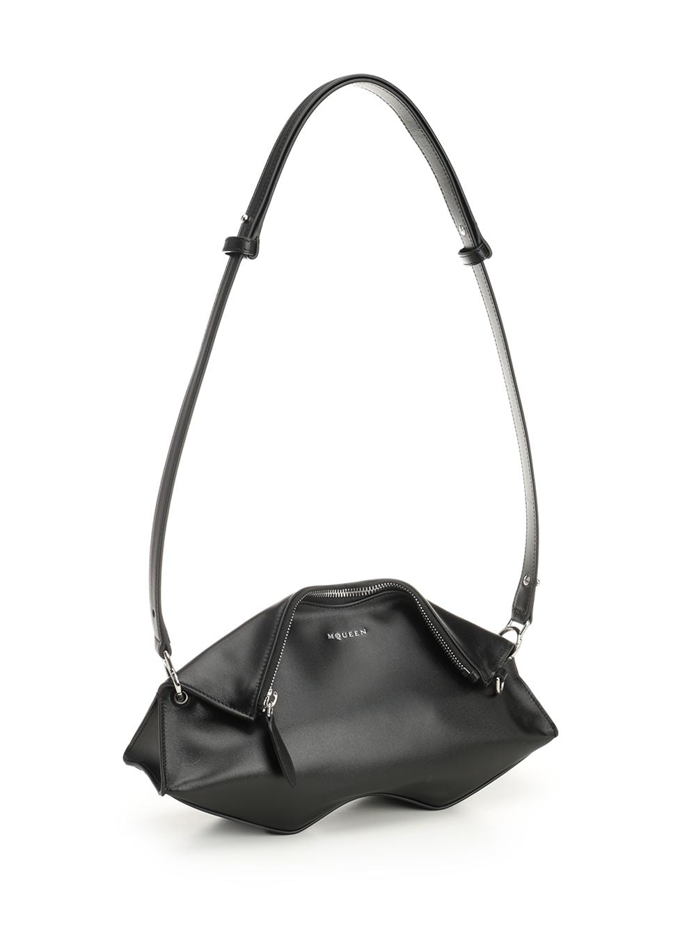 Mcqueen Manta Clutch Crossbody Bags - Black | 5703fbaa81e59c9703e253df986caef3c9c92f9c